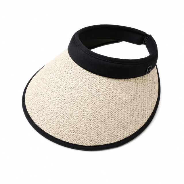 Wide Brim UV Protection Woven Sun Visor