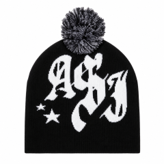 Winter Knitted Pom Pom Beanie Hat