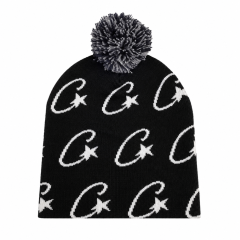 Winter Knitted Pom Pom Beanie Hat