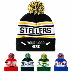 Winter Pom Pom Knit Beanie Hat