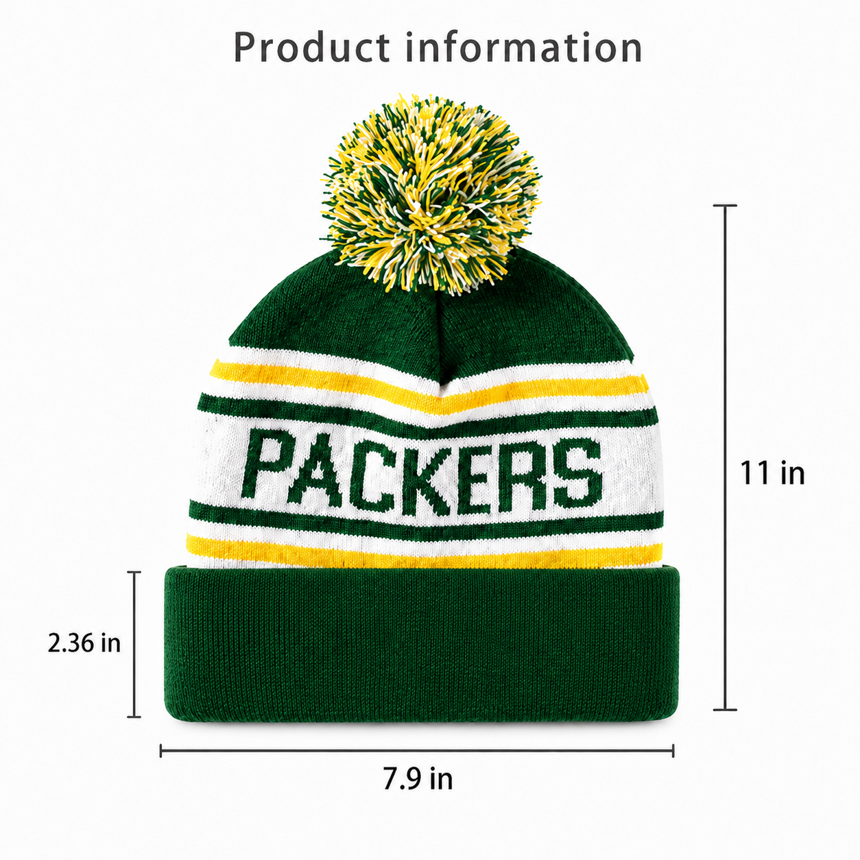 Winter Pom Pom Knit Beanie Hat