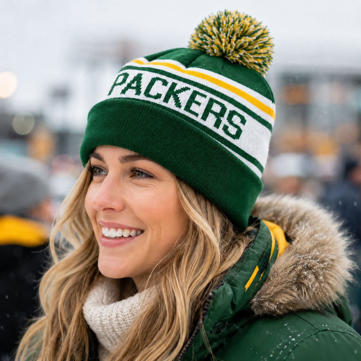 Winter Pom Pom Knit Beanie Hat