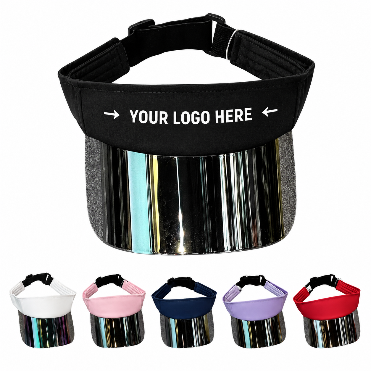 Women's Cotton Holographic Sun Visor Hat