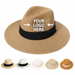 Women's Wide Brim Panama Straw Hat