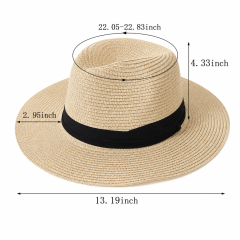 Women's Wide Brim Panama Straw Hat