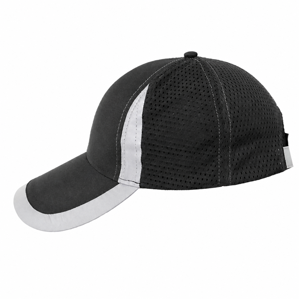 Reflective Safety Baseball Cap with Breathable Mesh