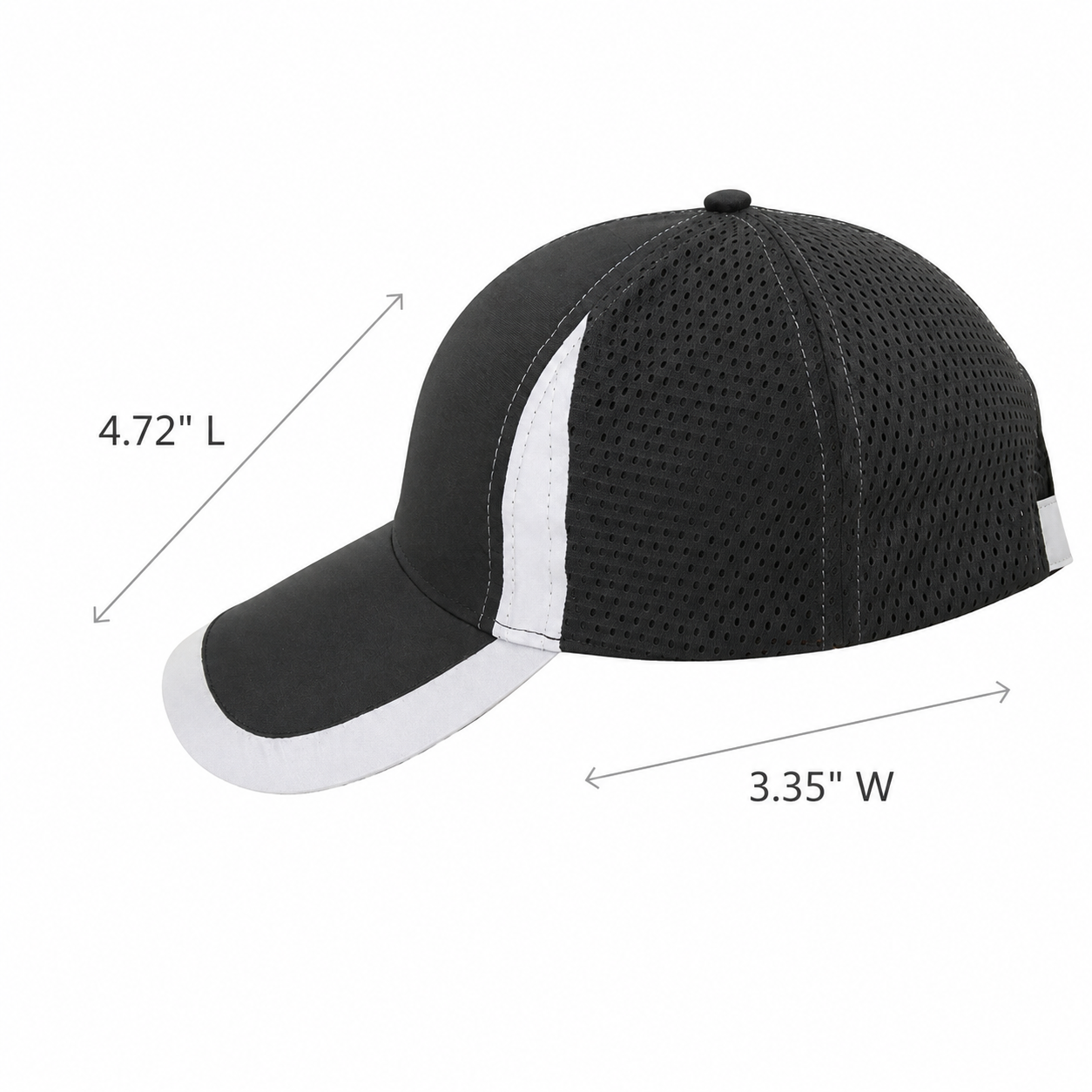 Reflective Safety Baseball Cap with Breathable Mesh