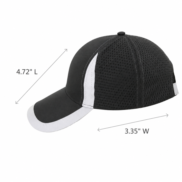Reflective Safety Baseball Cap with Breathable Mesh