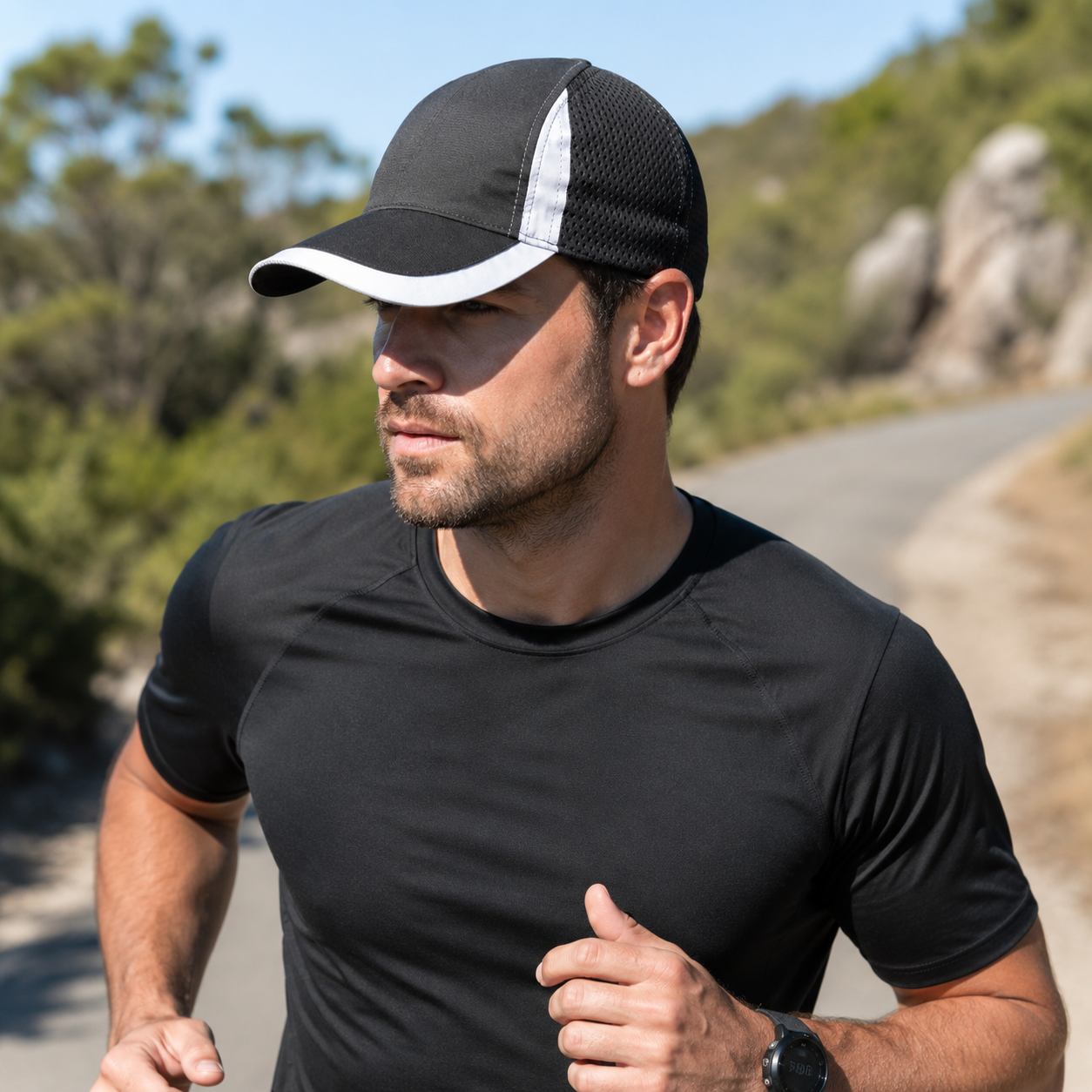 Reflective Safety Baseball Cap with Breathable Mesh