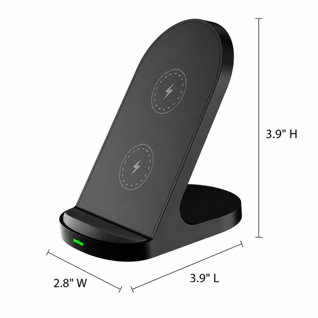 15W Vertical Wireless Charging Phone Stand