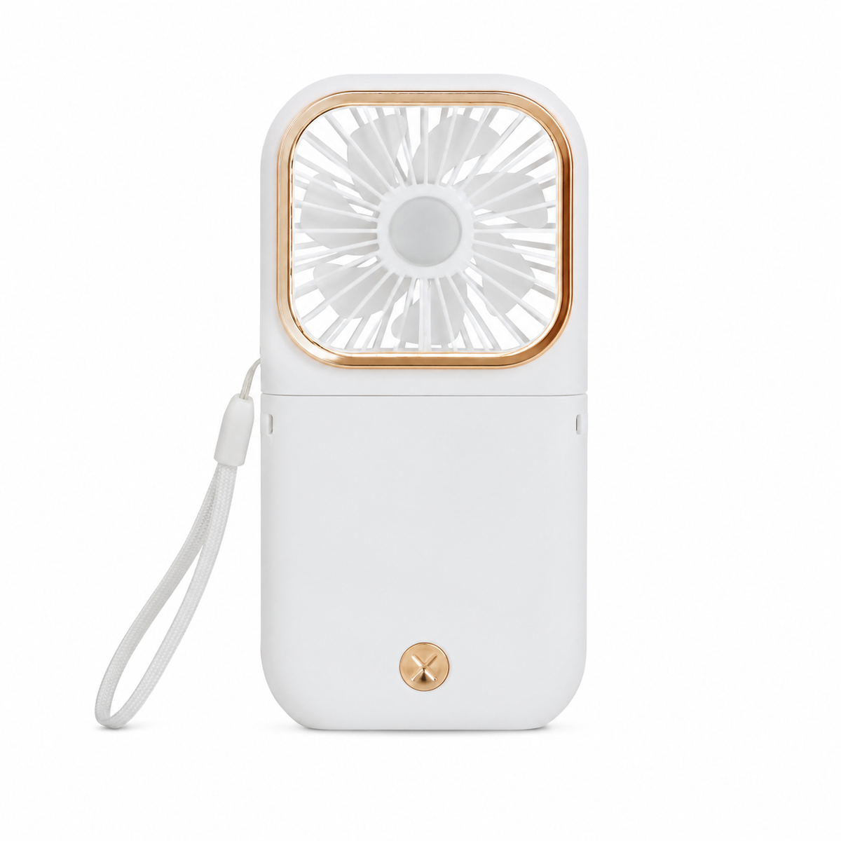 3-In-1 Rechargeable Folding Mini Fan With Power Bank & Phone Holder