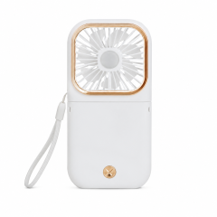 3-In-1 Rechargeable Folding Mini Fan With Power Bank & Phone Holder