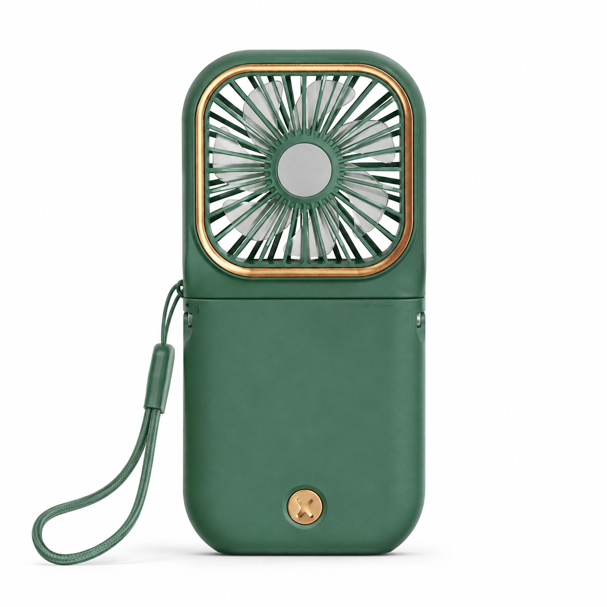 3-In-1 Rechargeable Folding Mini Fan With Power Bank & Phone Holder