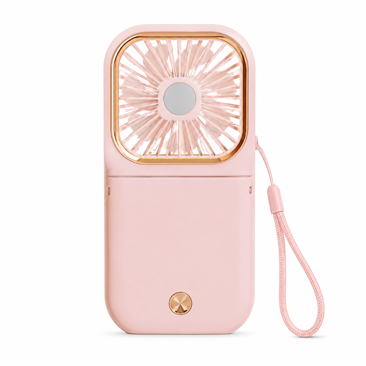 3-In-1 Rechargeable Folding Mini Fan With Power Bank & Phone Holder