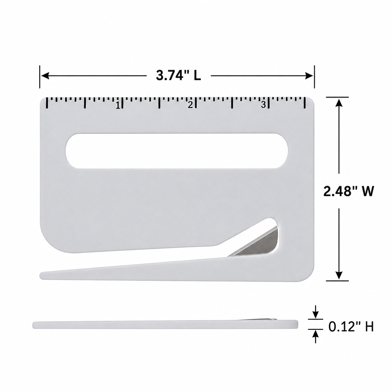 3-in-1 Letter Opener with Ruler and Magnifier
