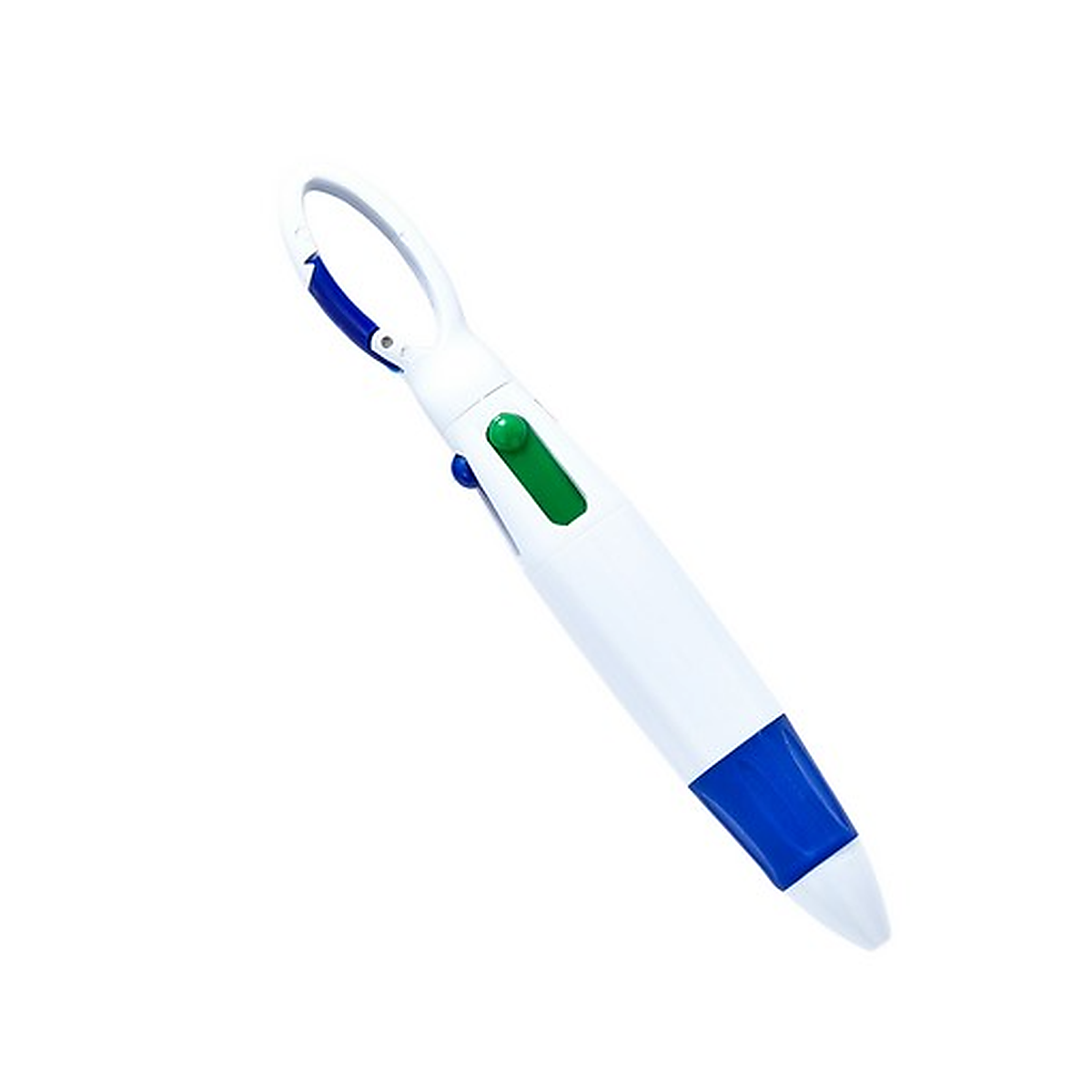 4-Color Ballpoint Pen With Carabiner