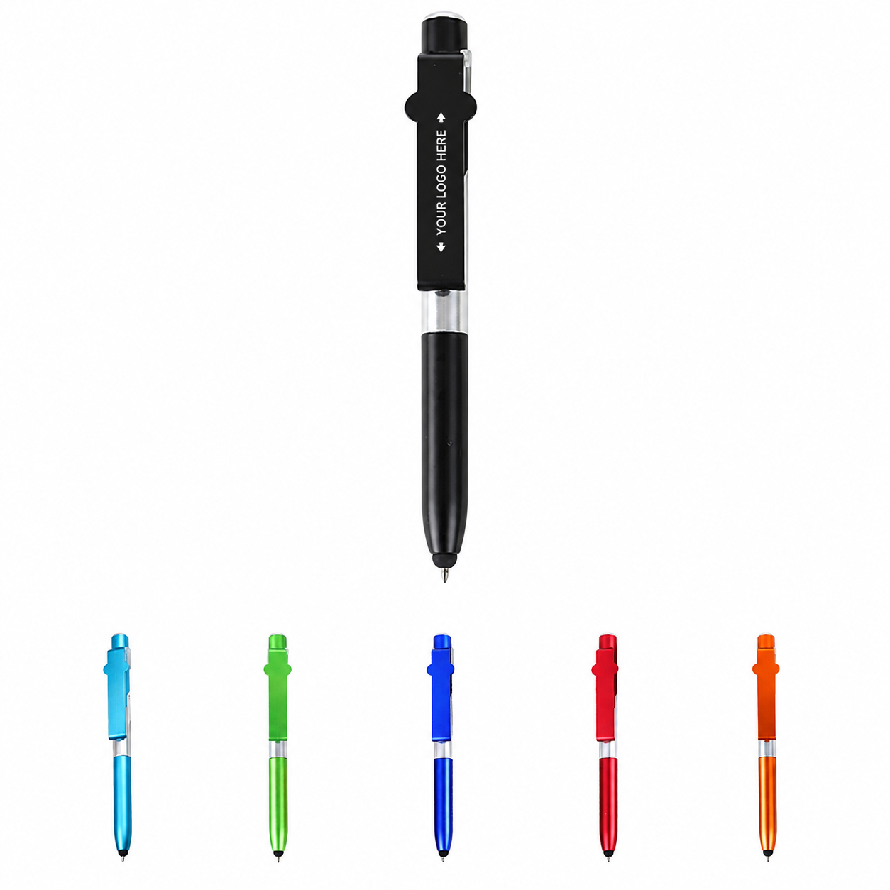 4-in-1 LED Stylus Ballpoint Pen With Phone Stand