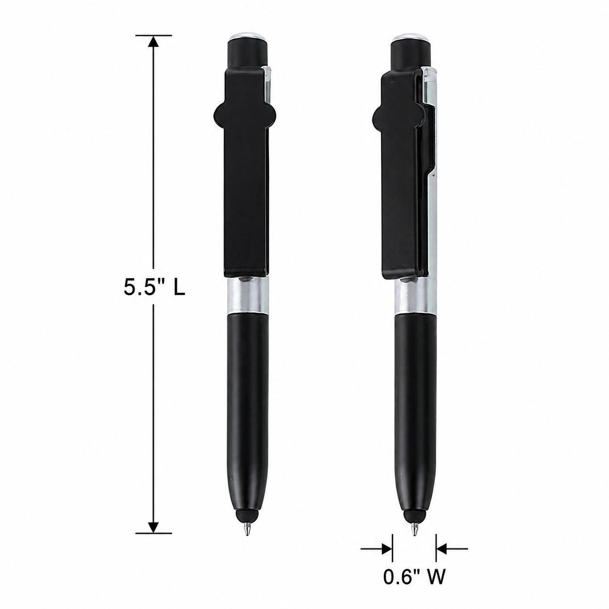 4-in-1 LED Stylus Ballpoint Pen With Phone Stand