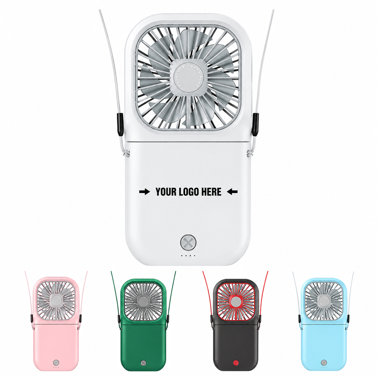5-in-1 Foldable Rechargeable Mini Fan with Power Bank