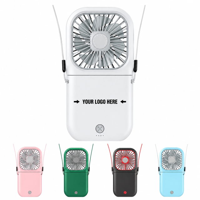 5-in-1 Foldable Rechargeable Mini Fan with Power Bank