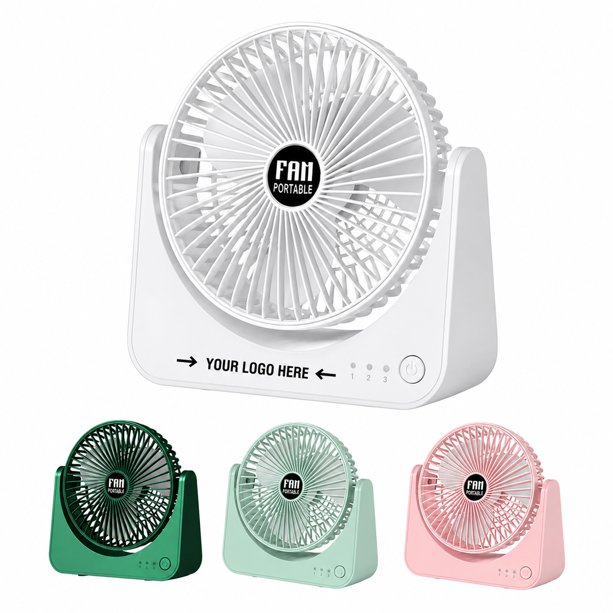 6-Inch Adjustable 3-Speed USB Desktop Cooling Fan