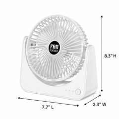 6-Inch Adjustable 3-Speed USB Desktop Cooling Fan