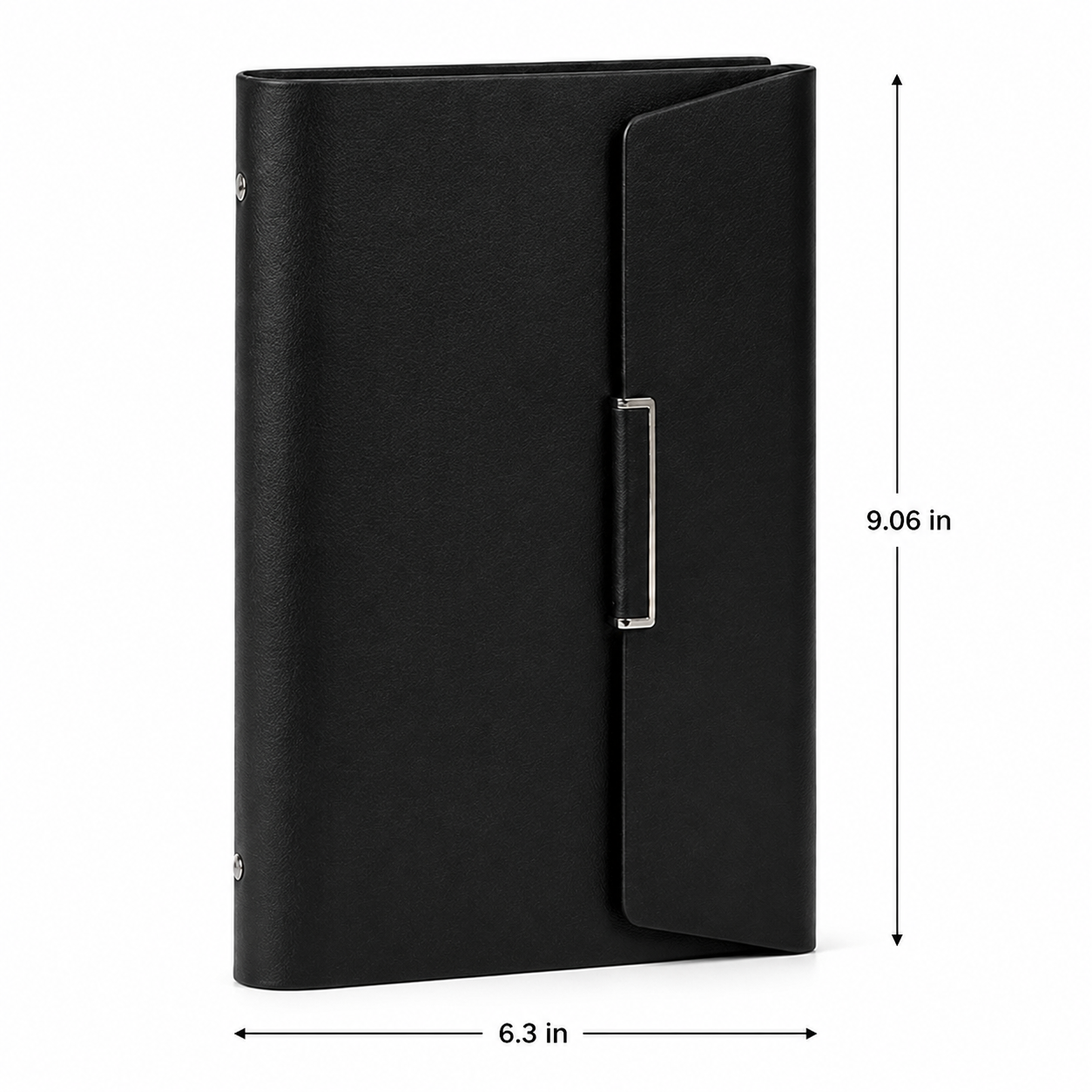 A5 Tri-fold PU Magnetic Ring Binder Organizer