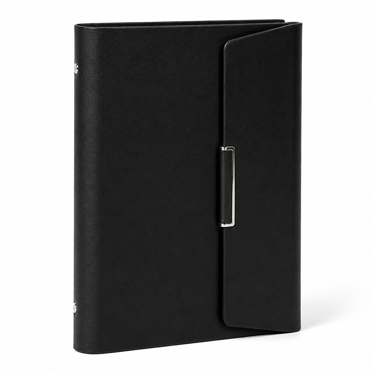 A5 Tri-fold PU Magnetic Ring Binder Organizer