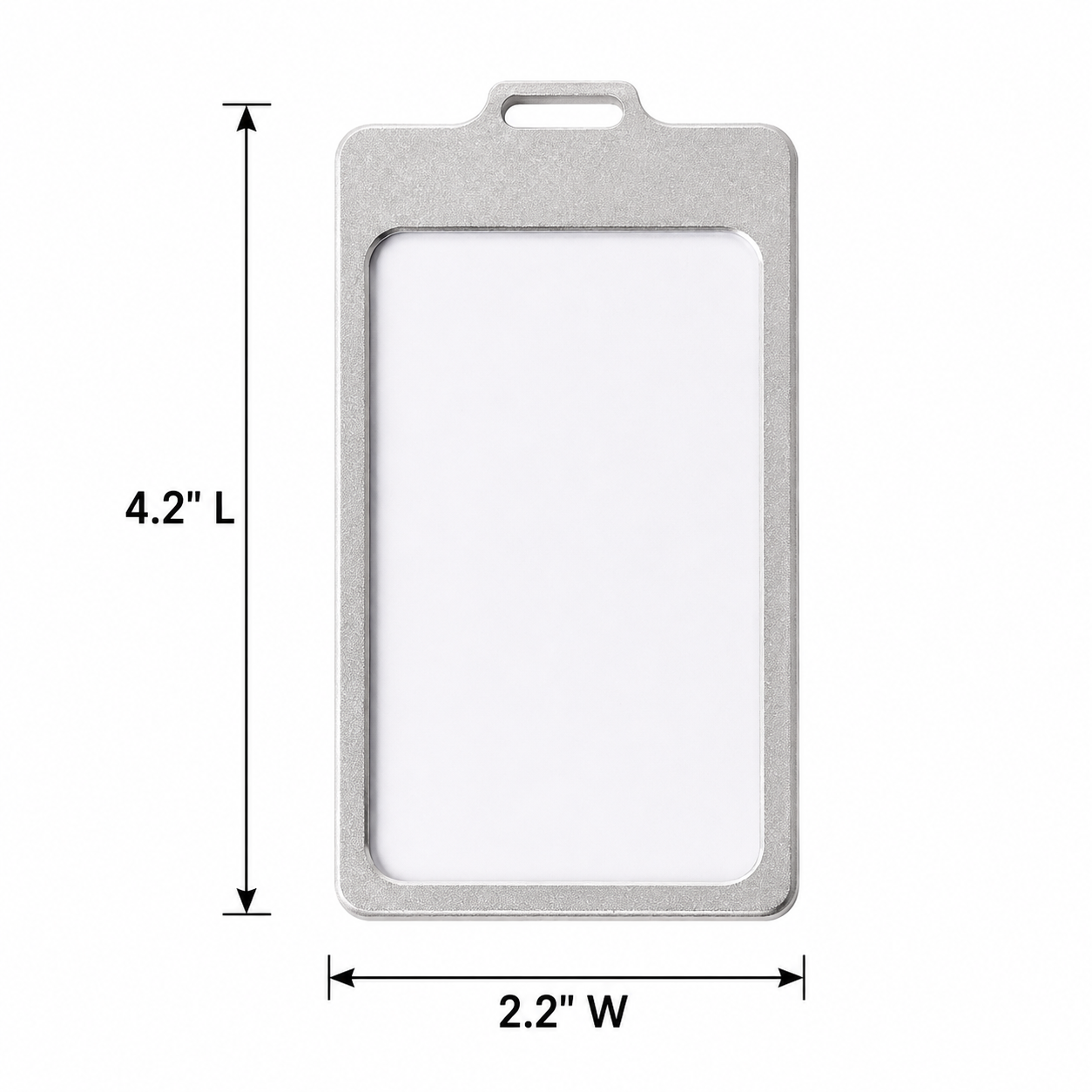 Aluminum Lanyard ID Badge Holder with PVC Card Slot