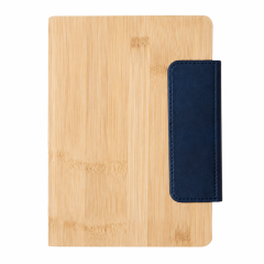 Bamboo-Texture Magnetic Closure Notebook