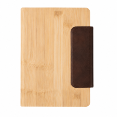 Bamboo-Texture Magnetic Closure Notebook