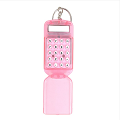 Compact ABS Mini Keychain Calculator