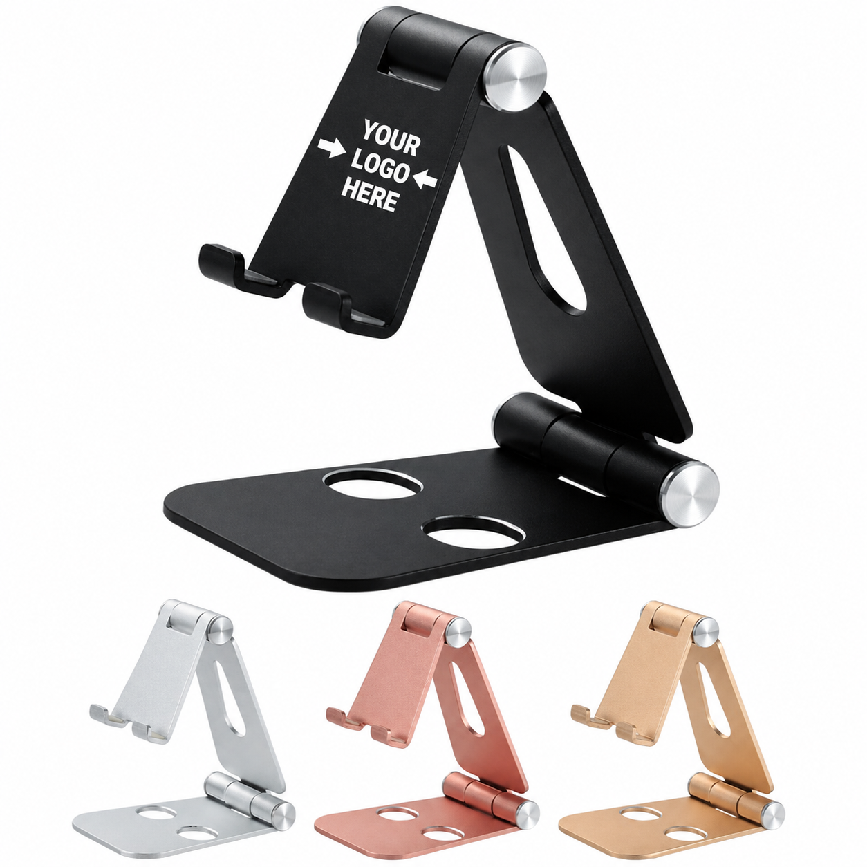 Compact Foldable Aluminum Phone and Tablet Stand