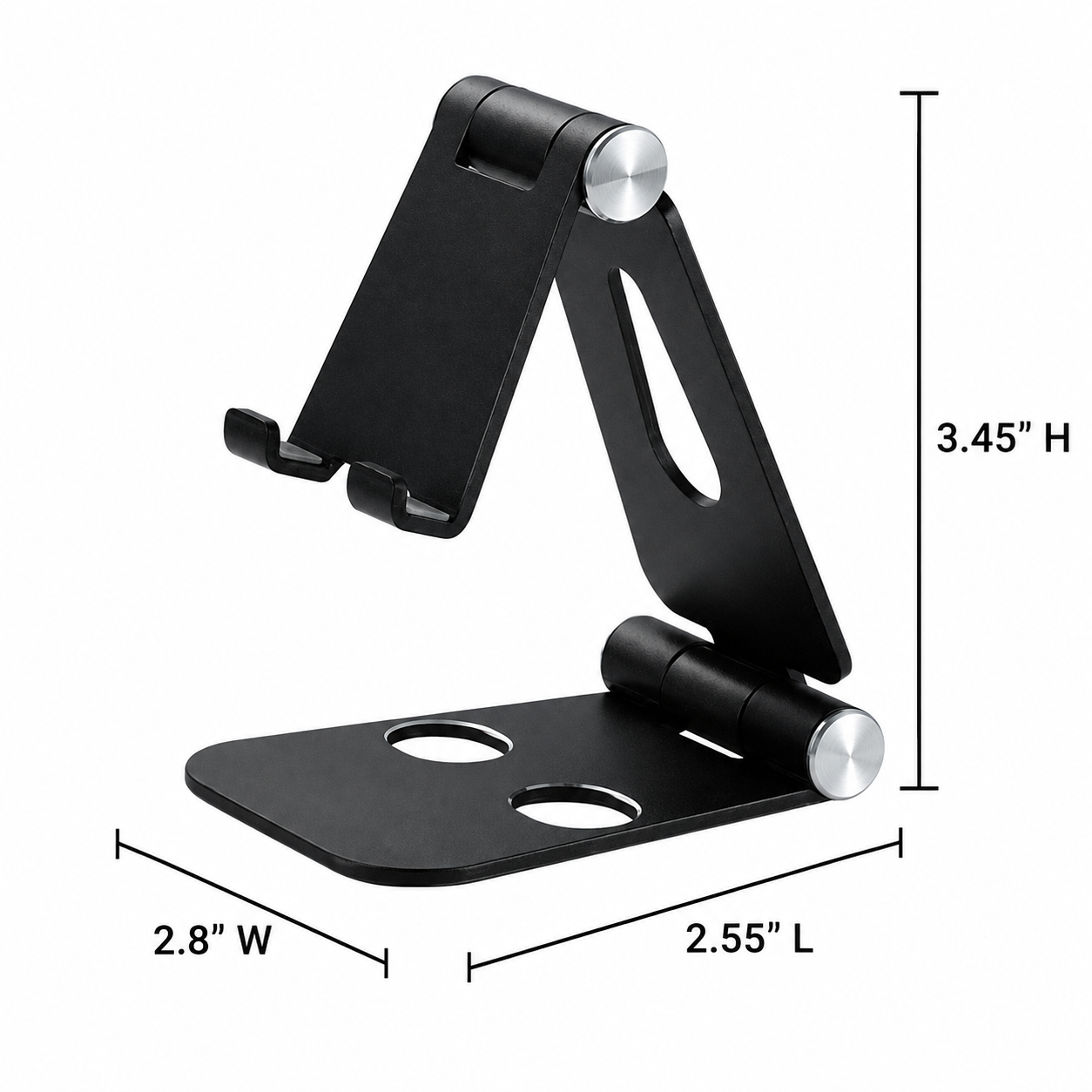 Compact Foldable Aluminum Phone and Tablet Stand