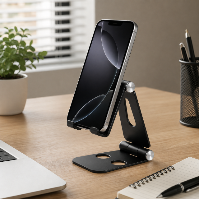 Compact Foldable Aluminum Phone and Tablet Stand