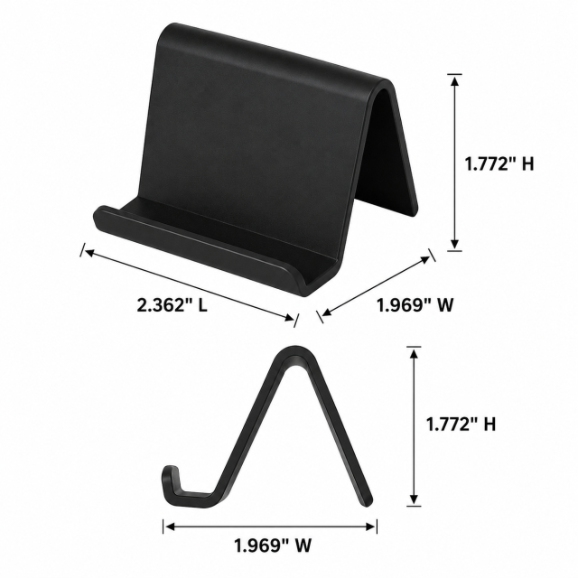 Compact Plastic Desktop Phone & Tablet Stand