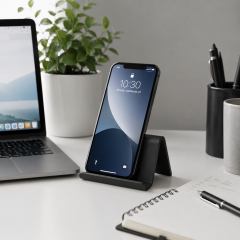 Compact Plastic Desktop Phone & Tablet Stand