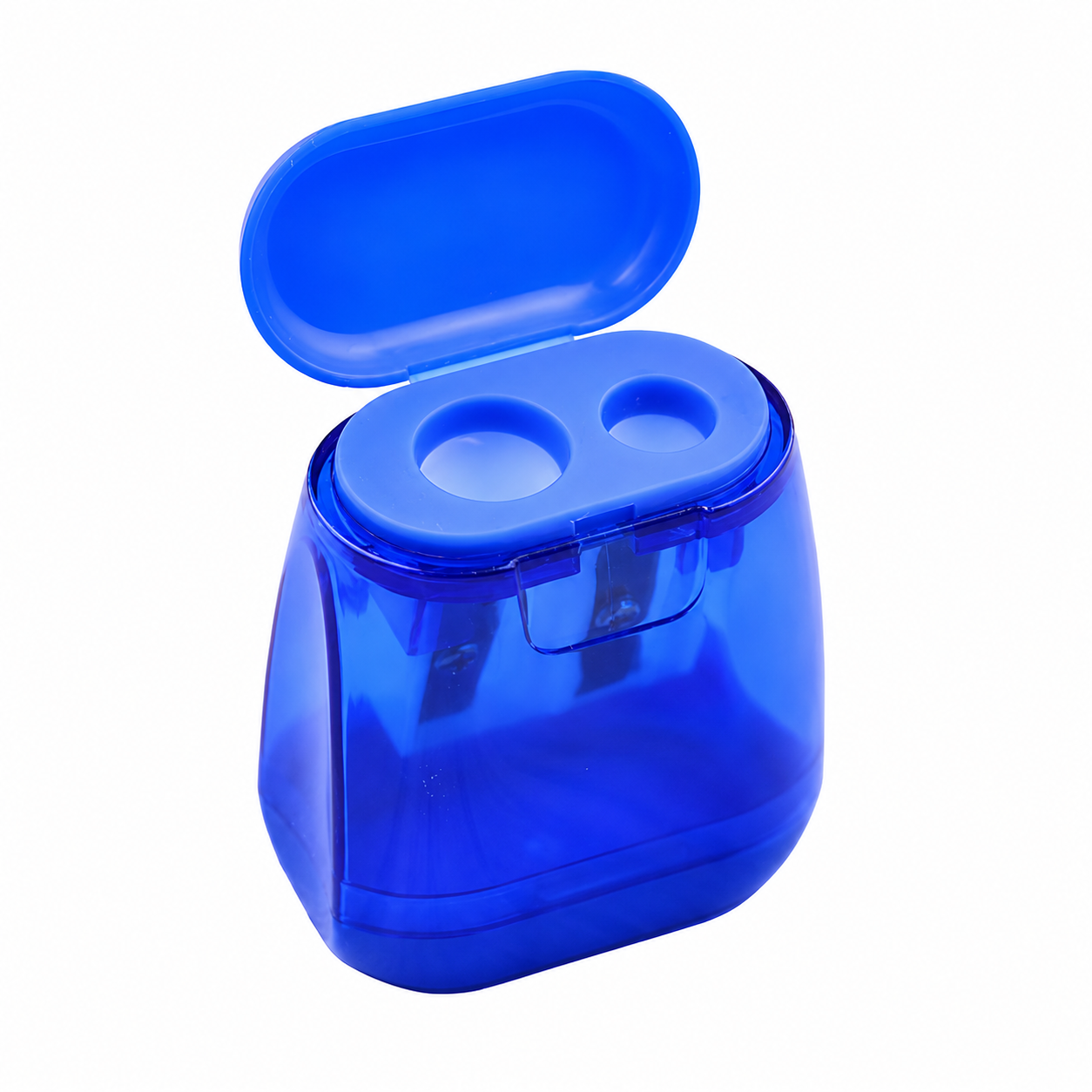 Covered Dual-Hole Pencil Sharpener