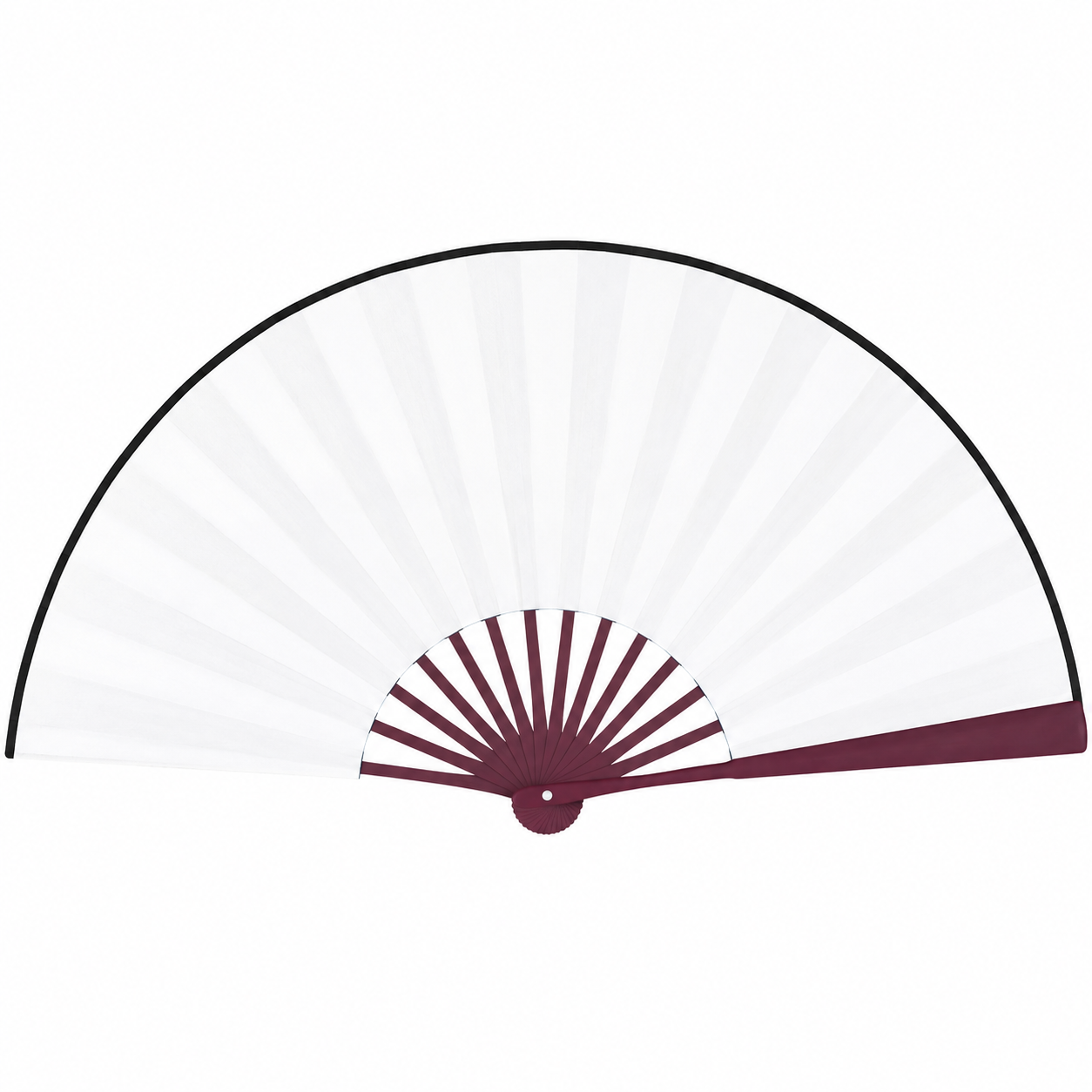 Custom Double-Sided Bamboo Folding Paper Fan