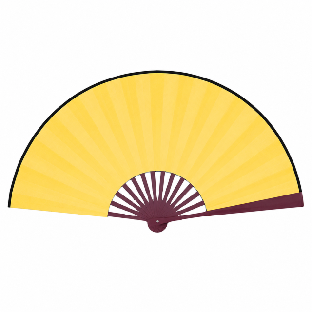 Custom Double-Sided Bamboo Folding Paper Fan