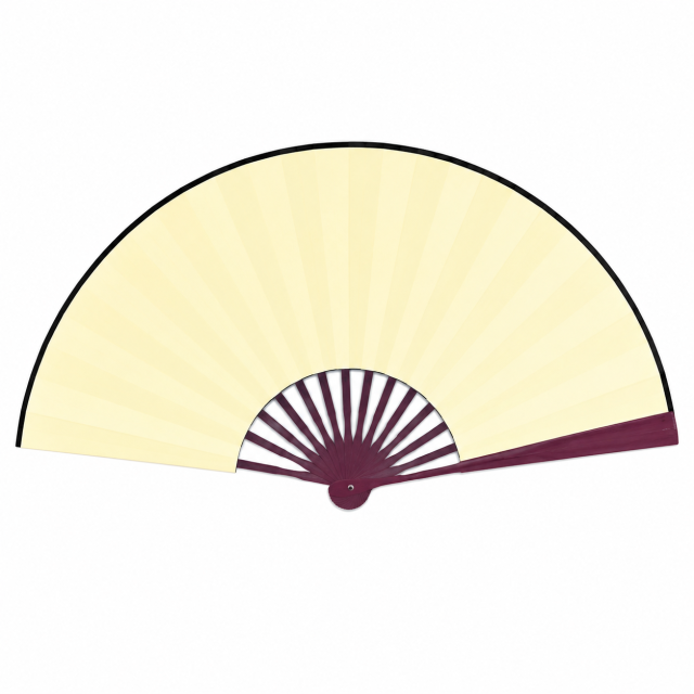 Custom Double-Sided Bamboo Folding Paper Fan