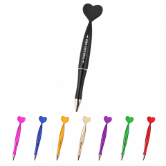 Customizable Heart-Shaped Ballpoint Pen