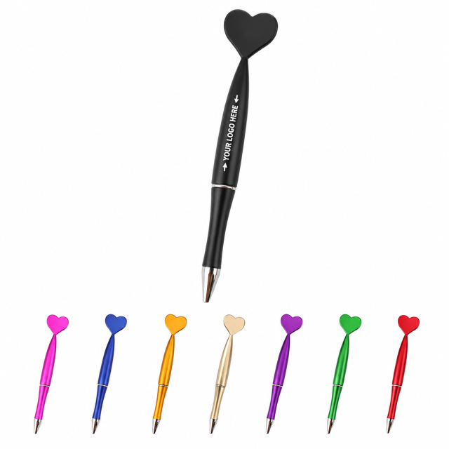 Customizable Heart-Shaped Ballpoint Pen