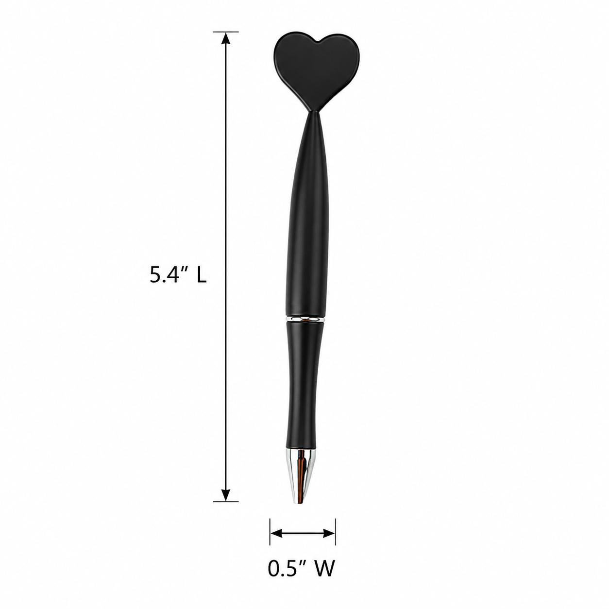Customizable Heart-Shaped Ballpoint Pen