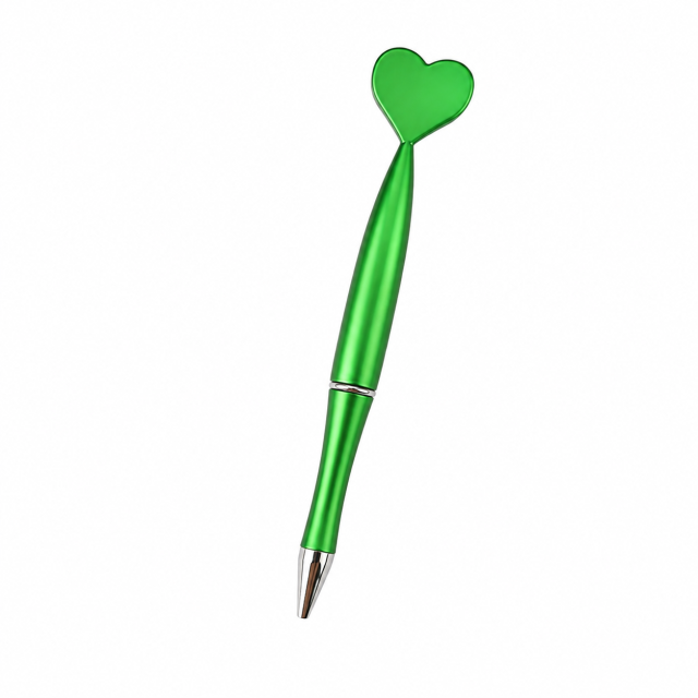 Customizable Heart-Shaped Ballpoint Pen