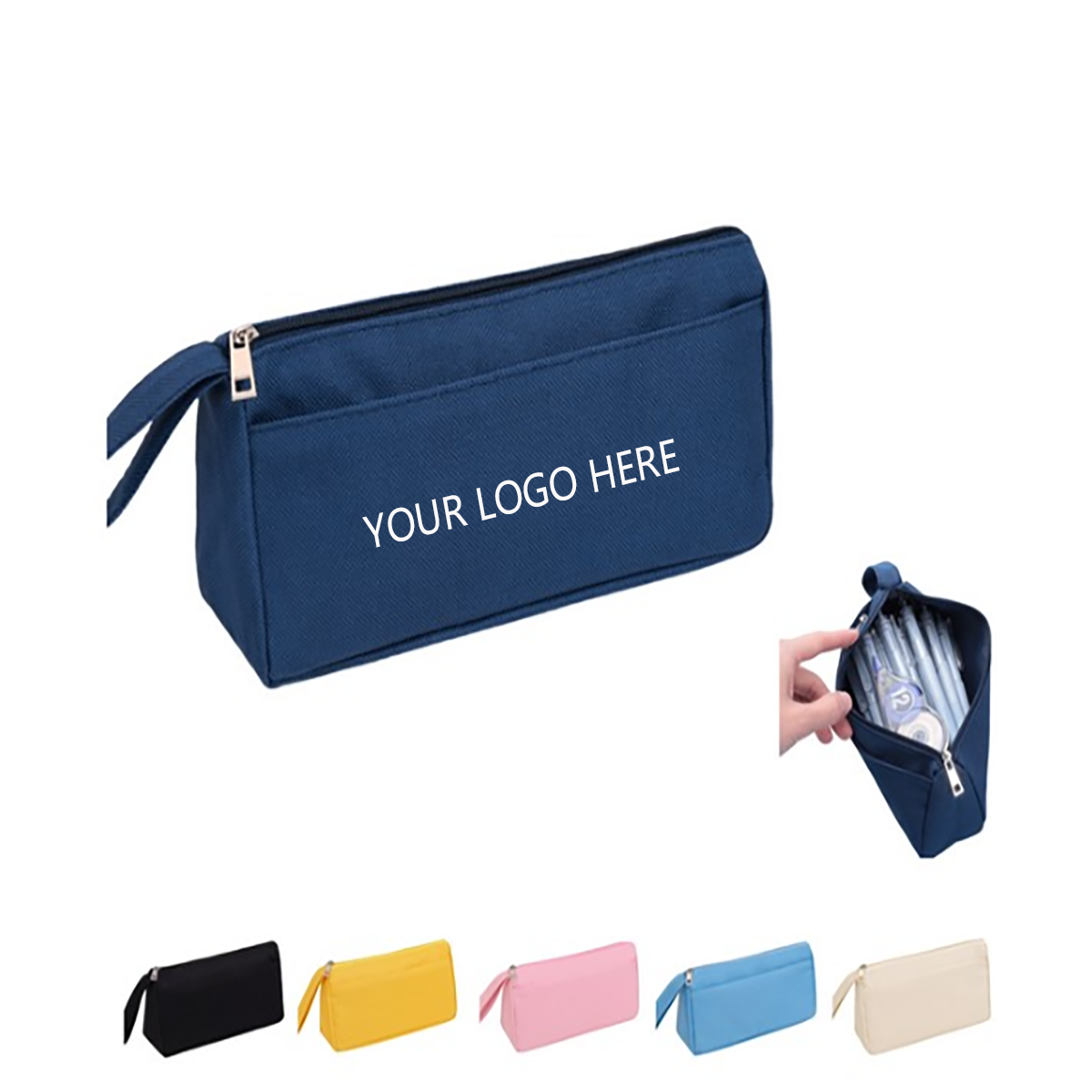 Double-Layer Oxford Pencil Case Organizer