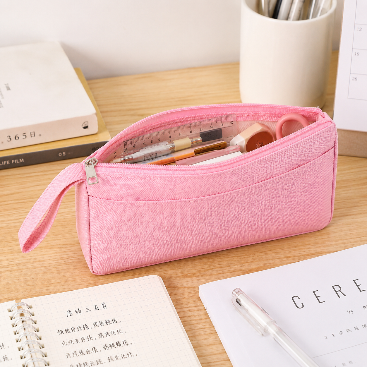 Double-Layer Oxford Pencil Case Organizer