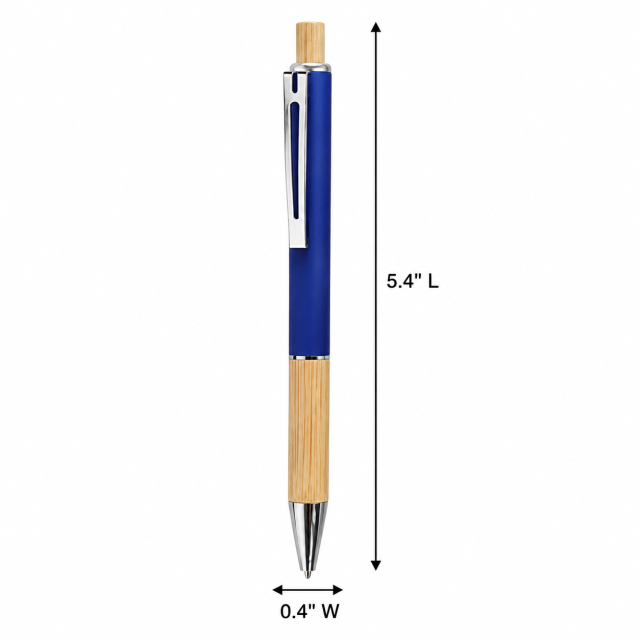 Eco-Friendly Bamboo Grip Metal Ballpoint Pen