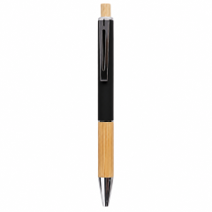 Eco-Friendly Bamboo Grip Metal Ballpoint Pen