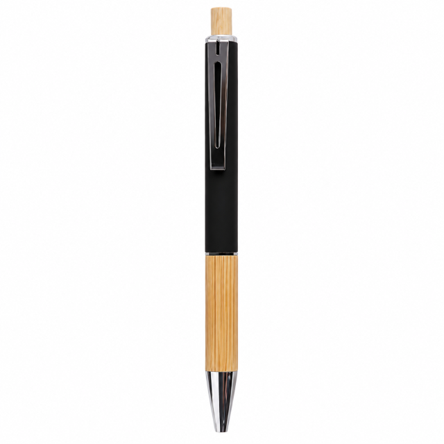 Eco-Friendly Bamboo Grip Metal Ballpoint Pen